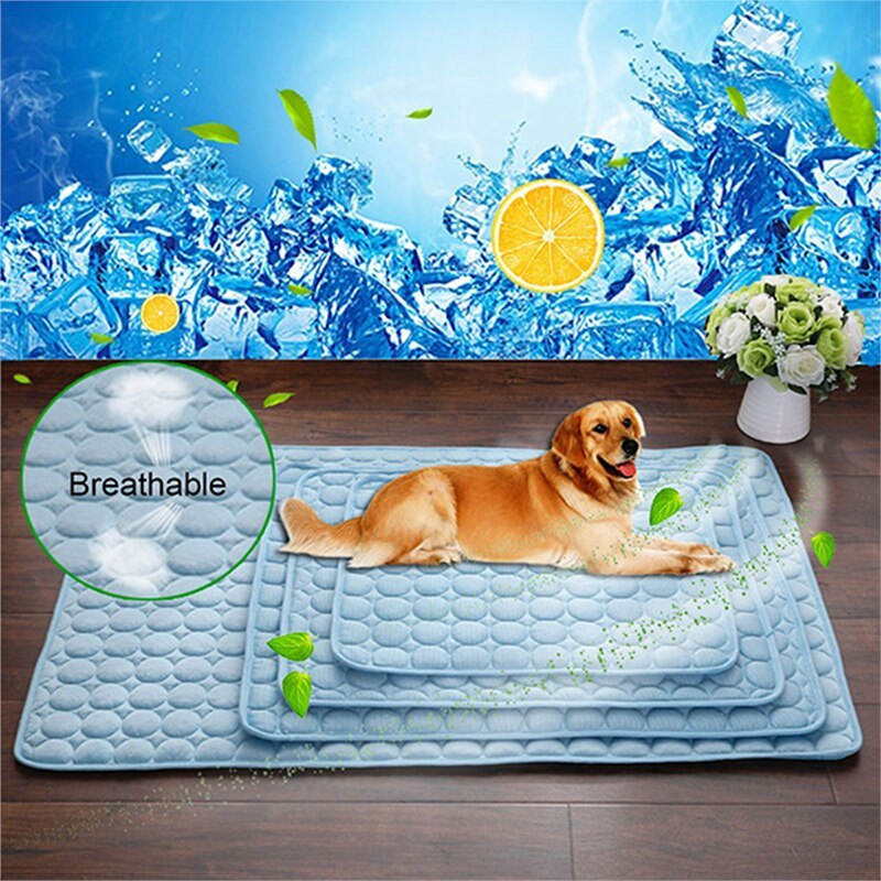 Pet Dog and Cat Ice Silk Cold Nest Pad For Cooling In Summer